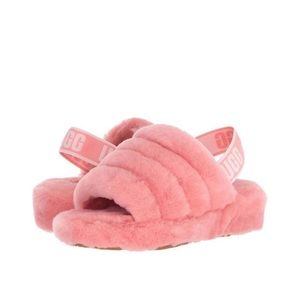 UGG Fluff Yeah Pink Slippers - Size 8